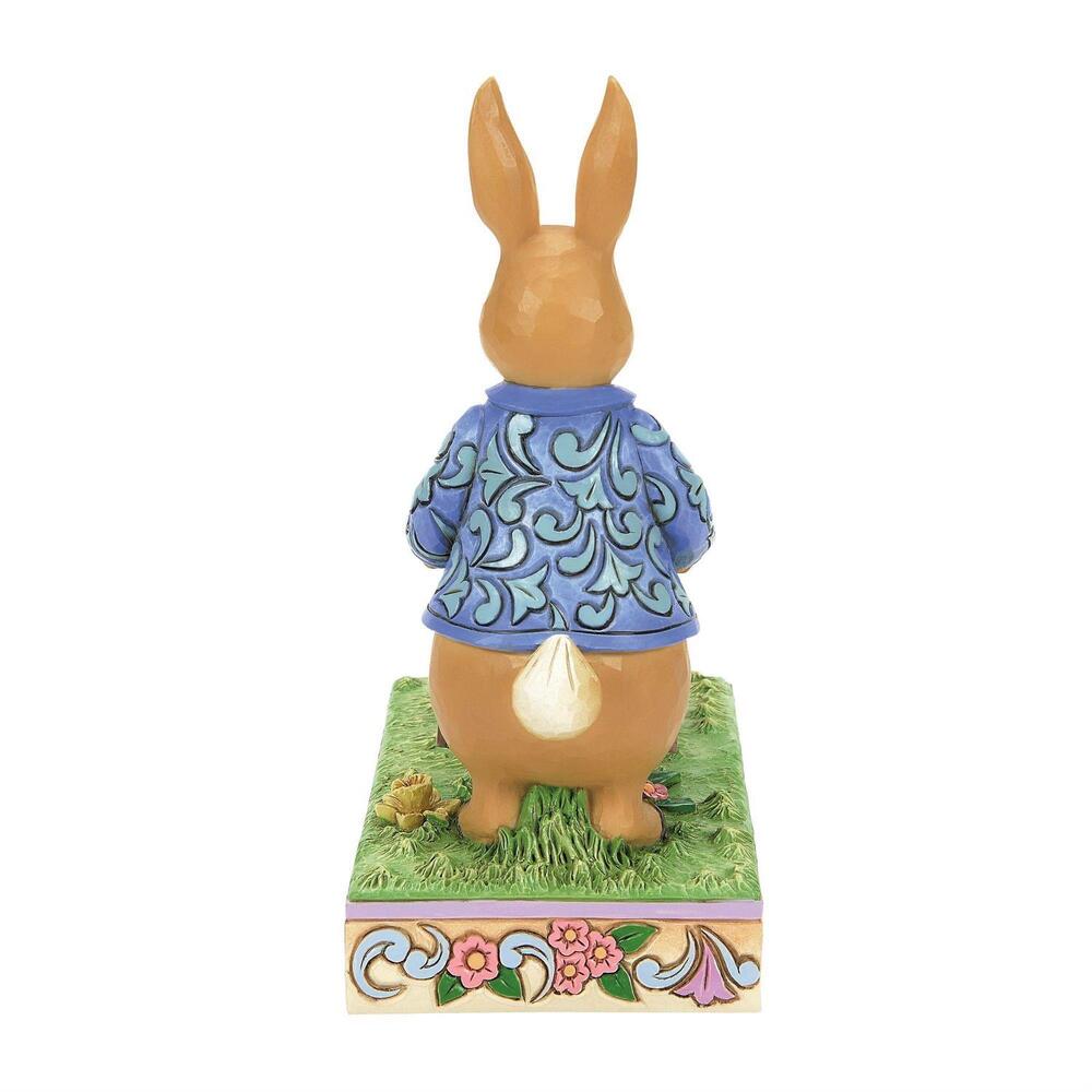 Beatrix Potter by Jim Shore - Peter Rabbit With Wheelbarrow of Flowers