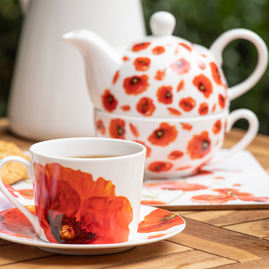 Red Poppies - Tea For One