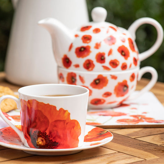 Red Poppies - Tea For One