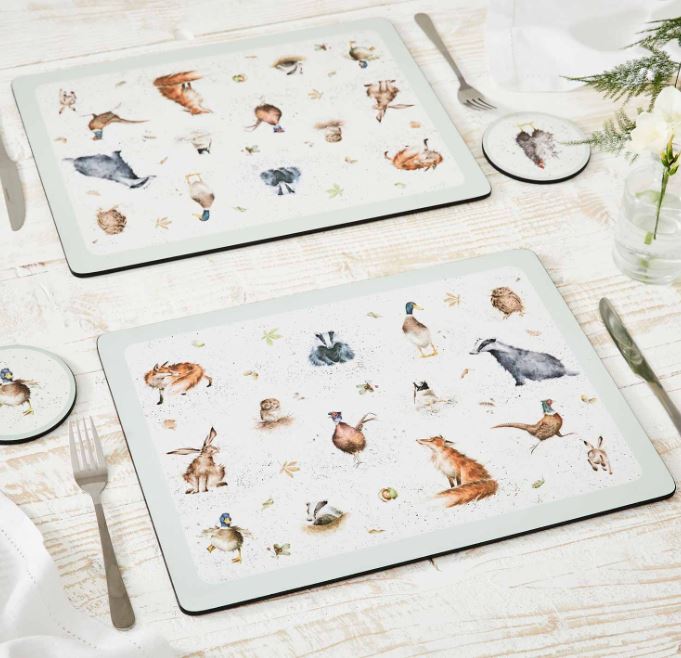 Wrendale Designs - Set of 4 Assorted Placemats