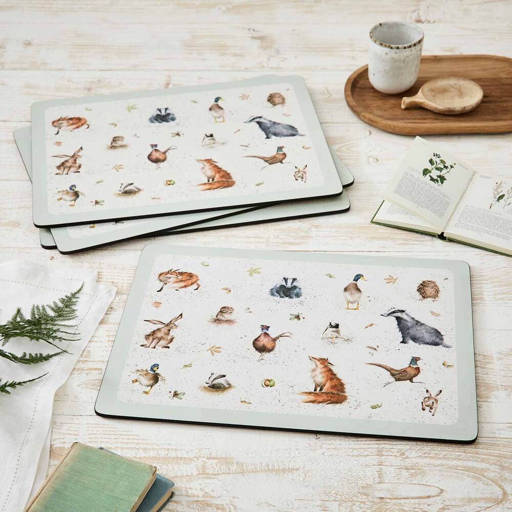 Wrendale Designs - Set of 4 Assorted Placemats