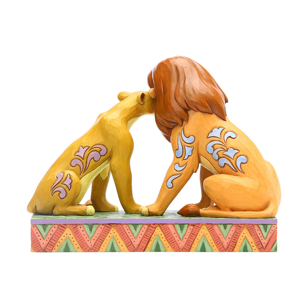 Jim Shore Disney Traditions - The Lion King Simba & Nala Snuggling - Savannah Sweethearts