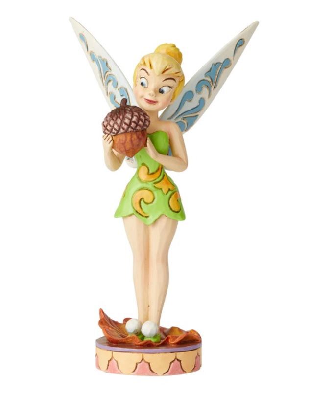 Jim Shore Disney Traditions - Peter Pan Tinker Bell with Acorn - Nuts For Fall