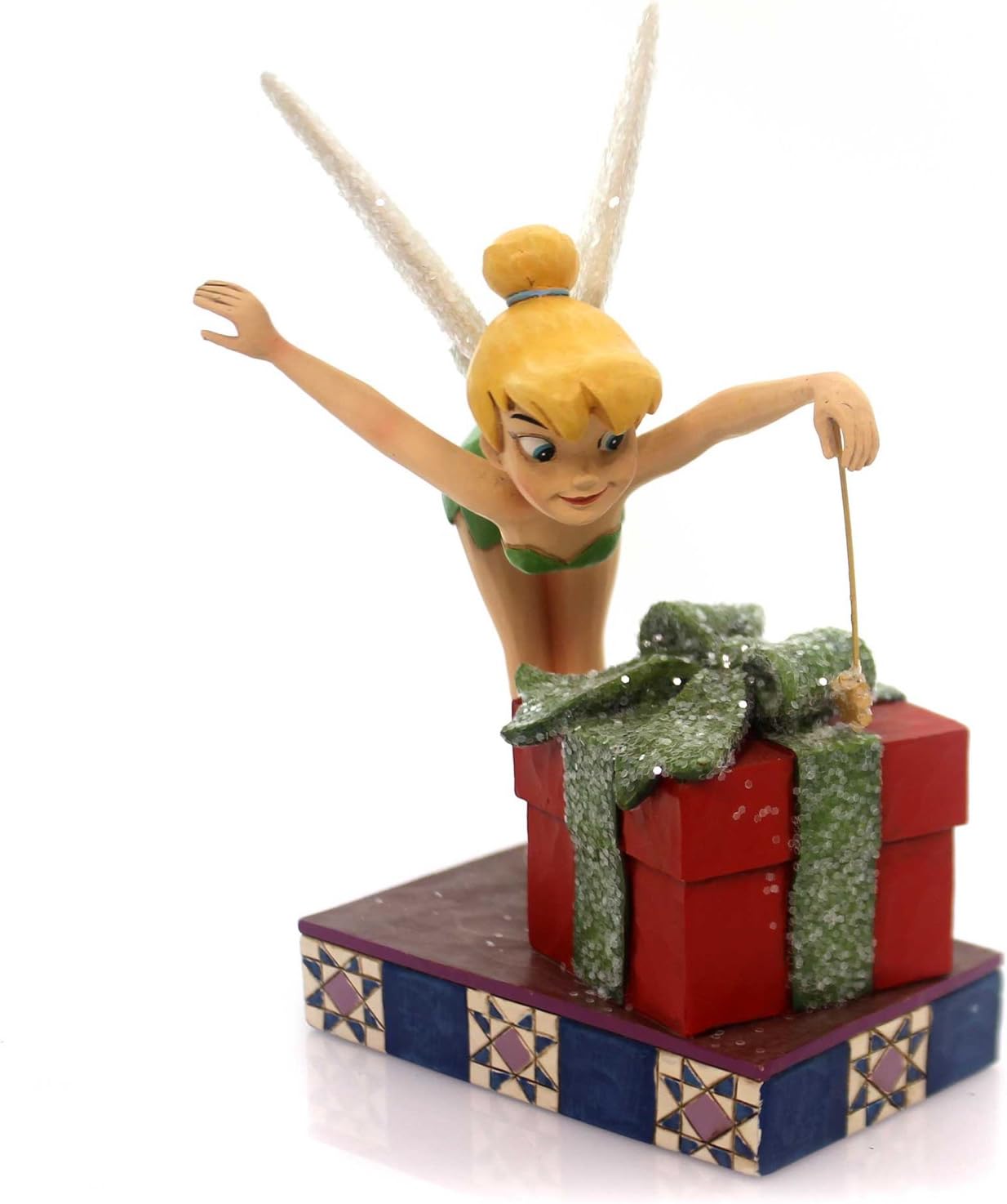 Jim Shore Disney Traditions - Peter Pan Tinker Bell with Gift - Pixie Dusted Present