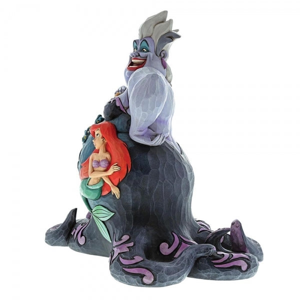 Jim Shore Disney Traditions - The Little Mermaid Ursula with Scene - Deep Trouble